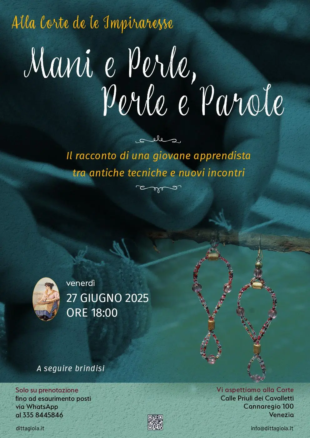 Locandina Mani Perle Parole