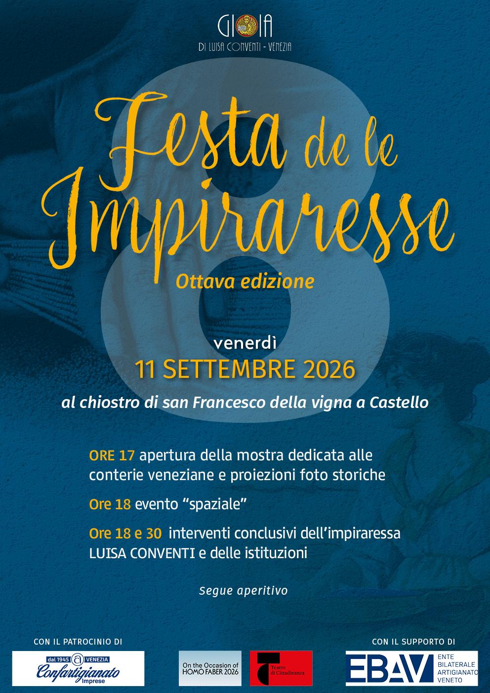 Locandina festa impiraresse 2026